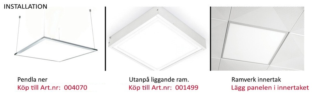 LED Panel 60 x 60 cm 3000K - Image 4